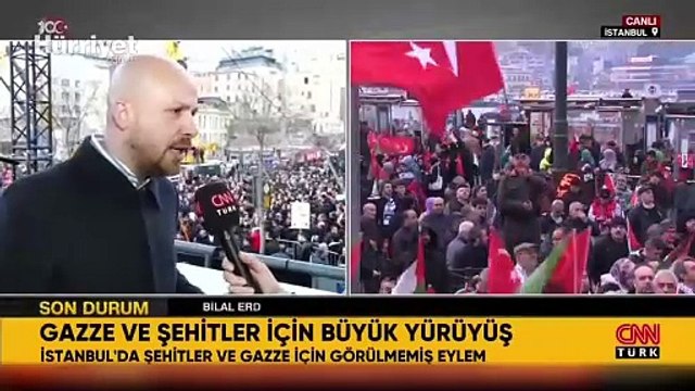 Bilal Erdoğan: Şehitlerimizi rahmetle anmak ve İsrail'i lanetlemek için buradayız
