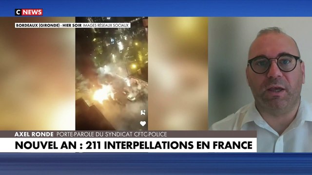 Nouvel an: Le ministre de l'Intérieur Gérald Darmanin annonce que 211 individus ont été interpellés cette nuit sur tout le territoire français