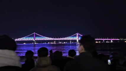 부산 광안리 새해맞이 드론 쇼 취소..."통신 장애" / YTN