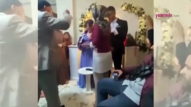 Nişan töreninde paraları gelinin yüzüne attı! O anlar damga vurdu