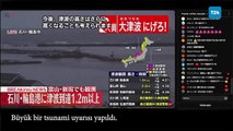 Japonya'daki 7,6'lık deprem ülke genelinde panik yarattı