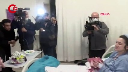 İstanbul'da yeni yılın ilk bebeği Kaan bebek oldu...