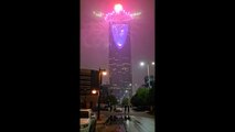 2024 New Year_s Celebrations Riyadh _ Kingdom Tower _ Faisaliah Tower Fireworks _ Life in KSA(360P)