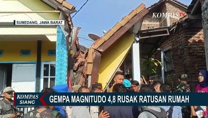 Télécharger la video: Ratusan Rumah di Sumedang Hancur Akibat Gempa Bumi Magnitudo 4,8: 138 Rusak Ringan, 10 Parah