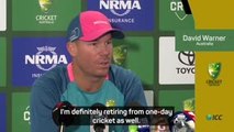 David Warner announces retirement from ODI cricket