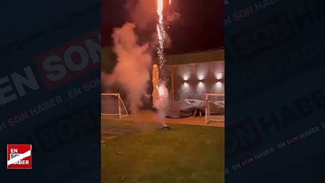 Davinson Sanchez, yeni yılı havai fişekle karşıladı