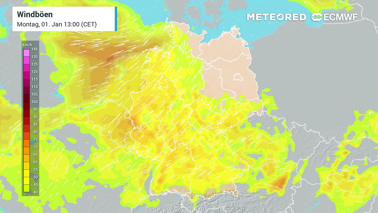 Warnung vor Sturmböen in Deutschland! Regional drohen auch Orkanböen!