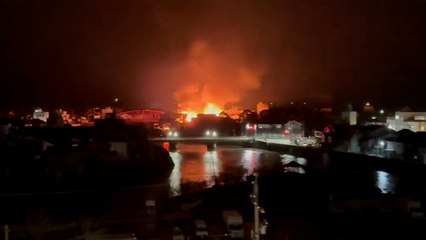 Japonya’daki depremin merkez üssü Ishikawa’da yangın çıktı