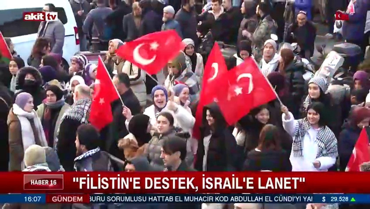 Filistin'e destek, İsrail'e lanet