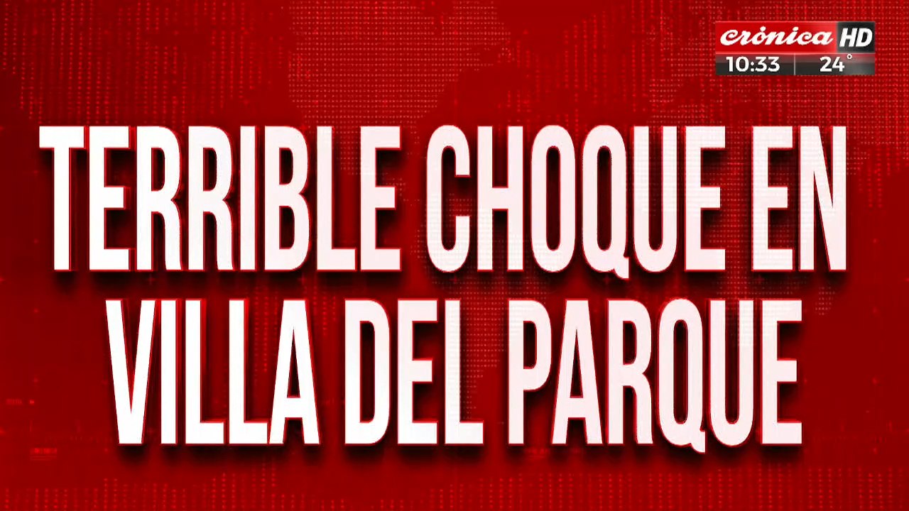 Triple choque en Villa del Parque