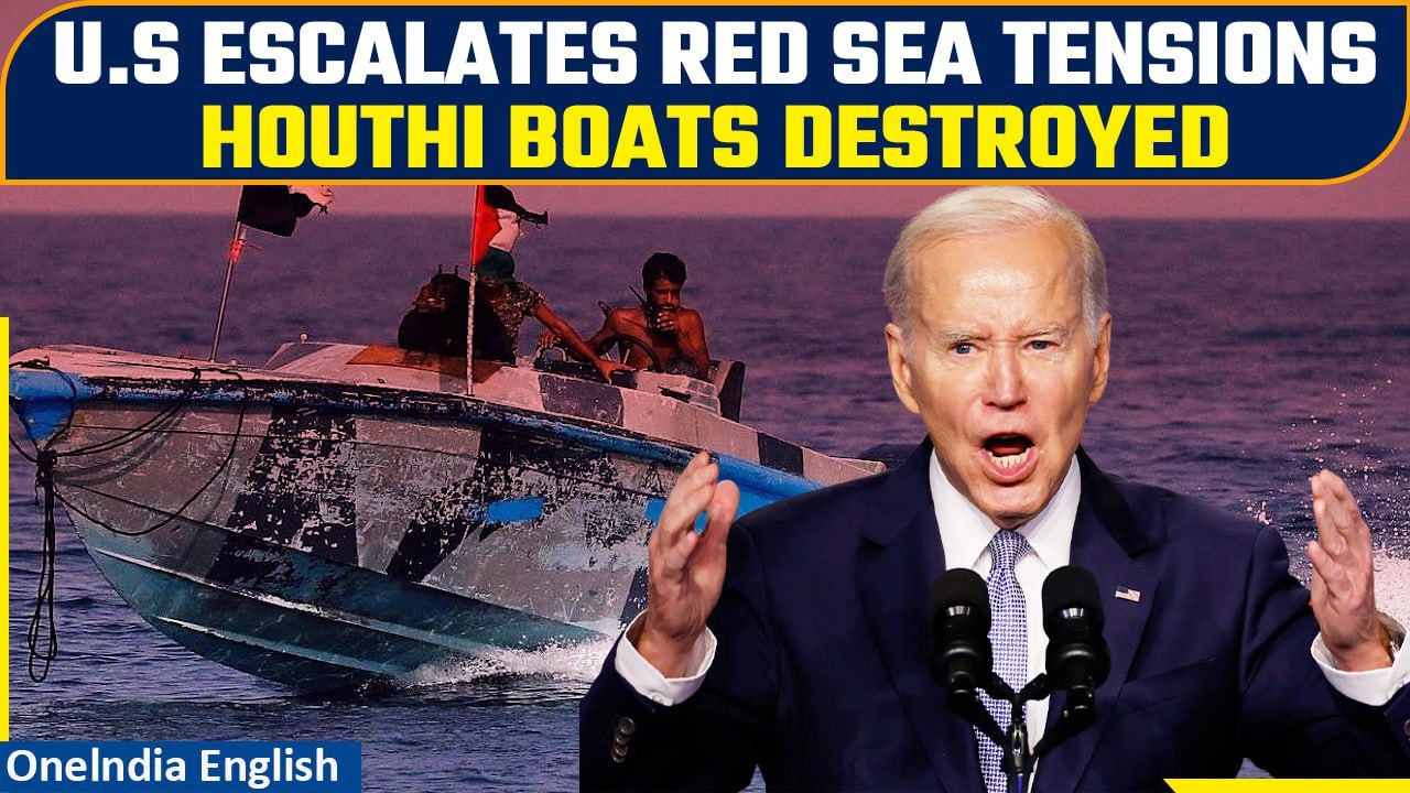 U.S Forces Destroy Houthi Boats in Red Sea Encounter, 10 Rebels Fatally Hit| Oneindia News