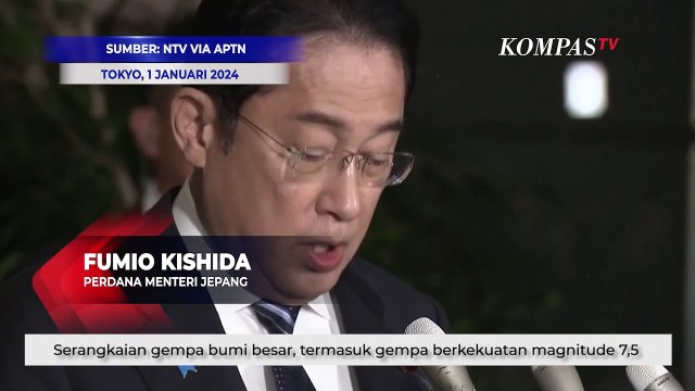 Jepang Dilanda Gempa M 7,5, PM Fumio Kishida Minta Evakuasi Warga Usai Muncul Peringatan Tsunami