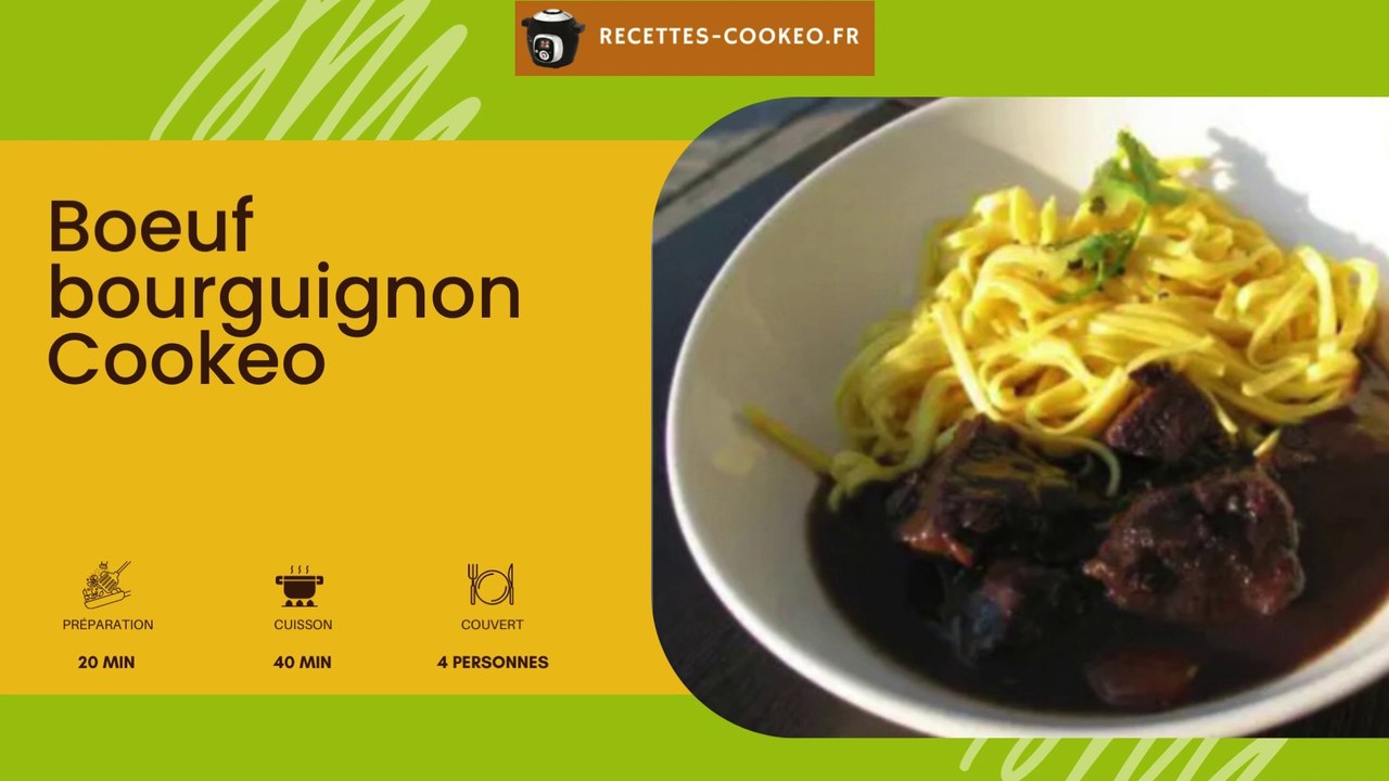 Boeuf bourguignon au Cookeo