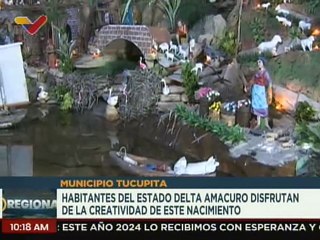 Delta Amacuro | Ciudadanos disfrutan de la creatividad del nacimiento de la familia Martínez