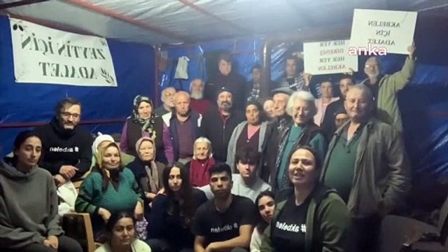 İkizköylüler yeni yılı Akbelen'deki nöbet alanında karşıladı: Mücadeleden vazgeçmeyeceğiz