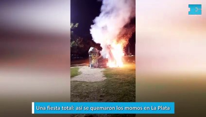 Una fiesta total: así se quemaron los momos en La Plata