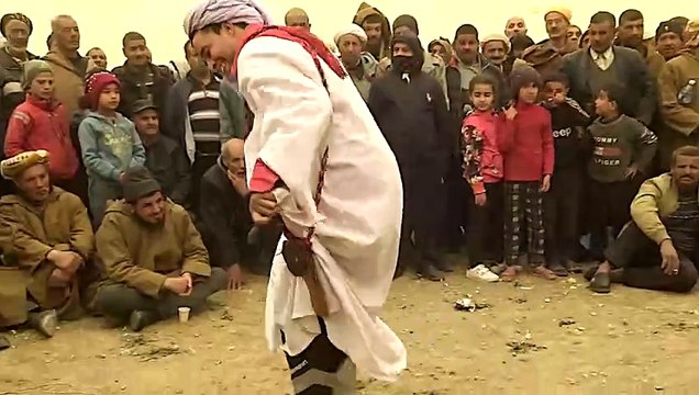 Danse Alaoui 130 , sous une tempête de sable رقص العلاوي رقادة , تحت عاصفة الرمال , Reggada ركادة