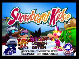 Snowboard Kids online multiplayer - n64