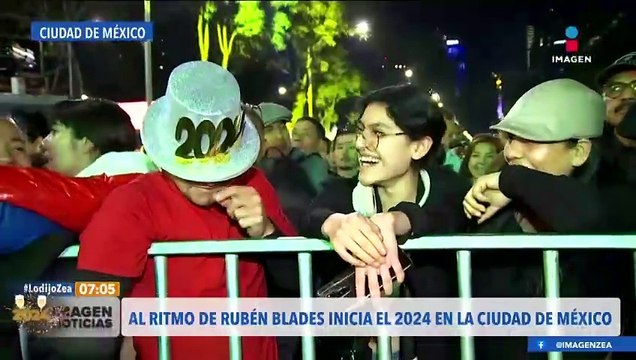 Capitalinos recibieron el 2024 al ritmo de Rubén Blades
