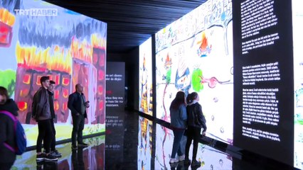 Gazzeli çocuklar yaşadıkları acıları çizdikleri resimlerle anlattı