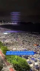 Veja como foi o show dos drones em Balneário Camboriú no Réveillon