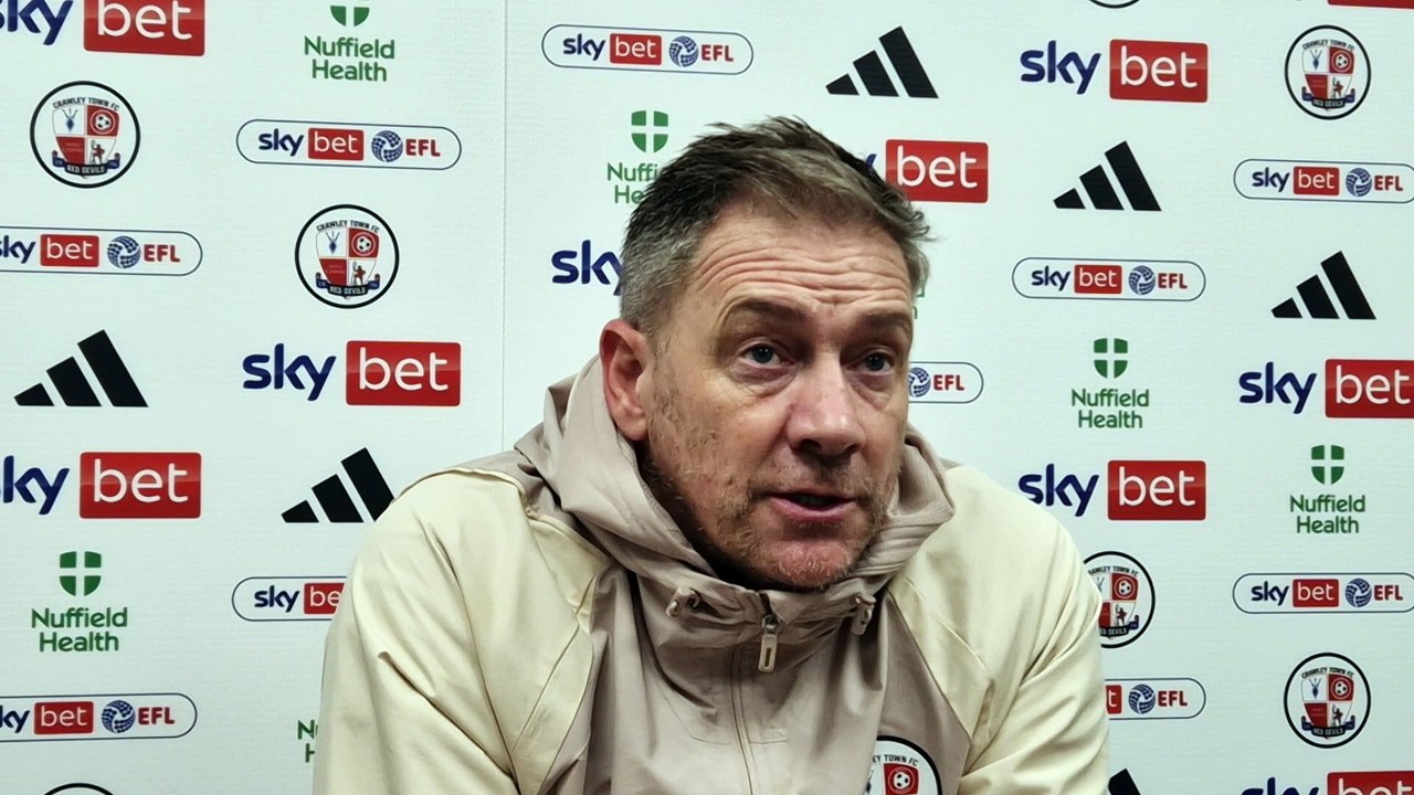 'The game plan was perfect' | Crawley Town boss Scott Lindsey after his side beat Swindon Town 3-1