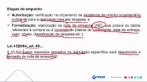 Aula 25 Despesa Parte II - Administração Orçamentária e Financeira