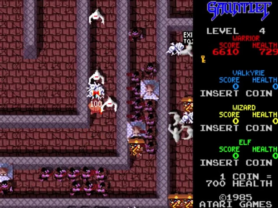 MAME (Gauntlet) Atari Games 1985