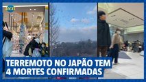 Quatro mortes são confirmadas após terremoto no Japão