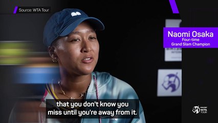 Osaka 'grateful' to be back playing tennis