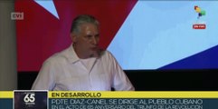 Pdte. Miguel Díaz-Canel se dirige al pueblo en acto por aniversario 65 del Triunfo de la Revolución