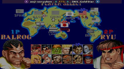 aoji-soryuken vs DKS_GoldStar - Street Fighter II'_ Champion Edition - FT5