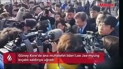 Güney Kore'de ana muhalefet lideri Lee Jae-myung bıçaklı saldırıya uğradı