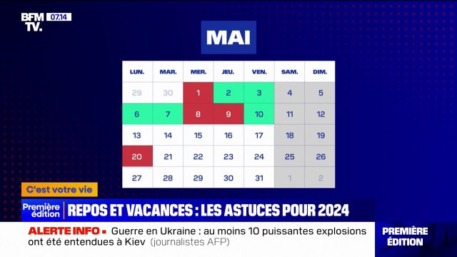 Comment profiter de 15 jours de vacances en mai en ne posant que cinq jours congés