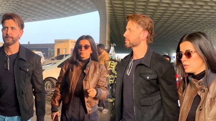 Tải video: Hrithik Roshan & Girlfriend Saba Azad Spotted On Airport, Have A New Year Outing Plan Together