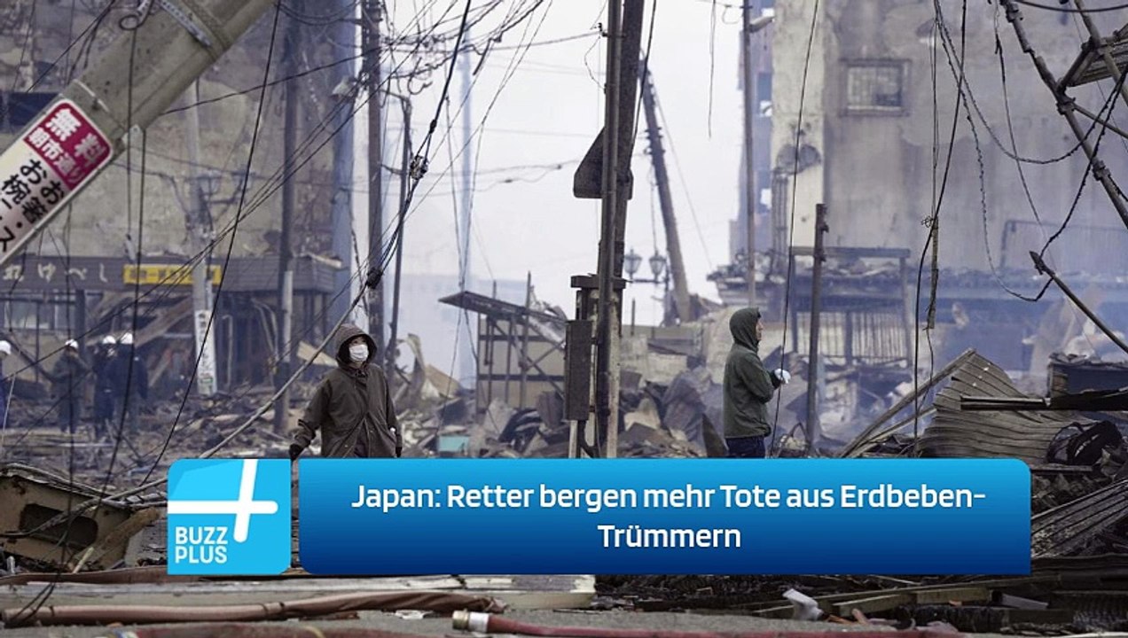 Japan: Retter bergen mehr Tote aus Erdbeben-Trümmern