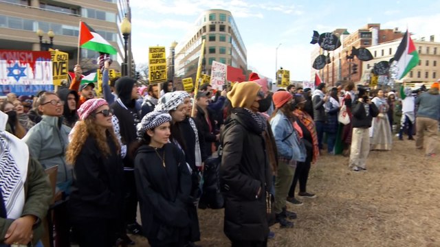 مظاهرات في مدن أميركية عدة بسبب استمرار الحرب في غزة