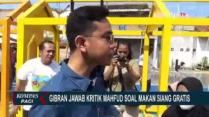 Jawab Gibran Tanggapi Kritikan Mahfud MD soal Program Makan Siang Gratis