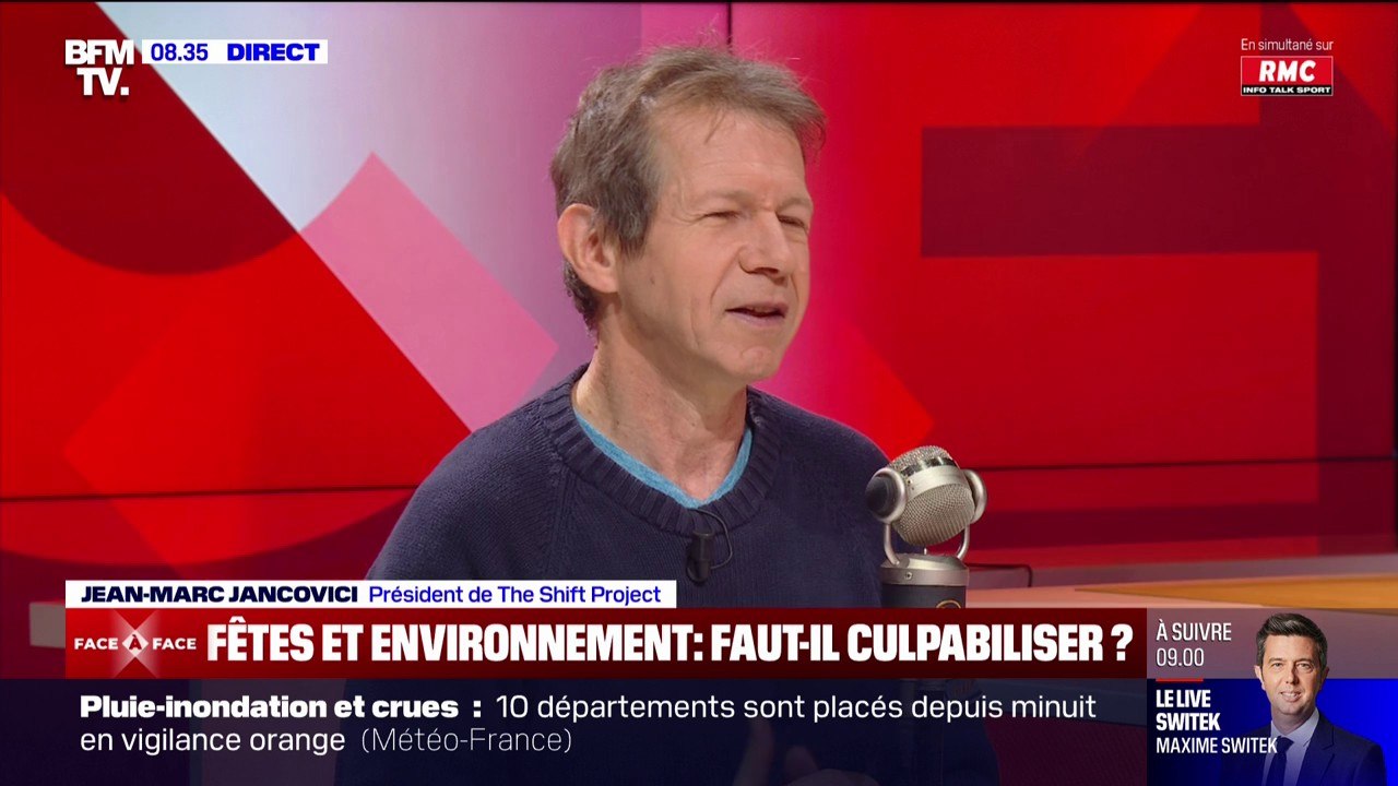 Environnement: "Il faudrait diminuer progressivement le trafic aérien" affirme Jean-Marc Jancovici, président de The Shift Project