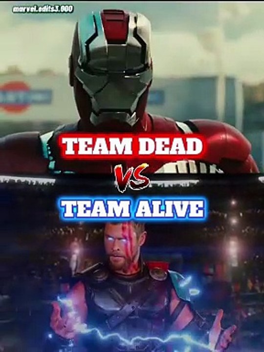 Team dead vs team alive #avengers #marvel #fyp #hero #mcu #tiktok #viral #follow #like #fypシ #cool #foryou #marveledit #edit #edits #superhero #team #dead #alive