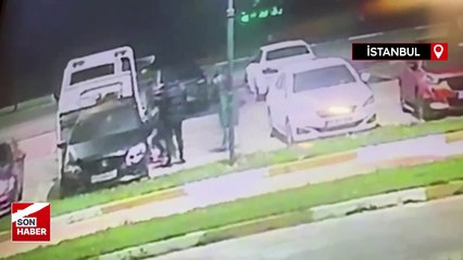 Esenyurt'ta çekiciyle otomobil çalan şüpheliler yakalandı