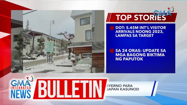 PBBM: Nakikipag-ugnayan ang gobyerno para sa kaligtasan ng mga Pilipino sa Japan kasunod ng lindol doon | GMA Integrated News Bulletin