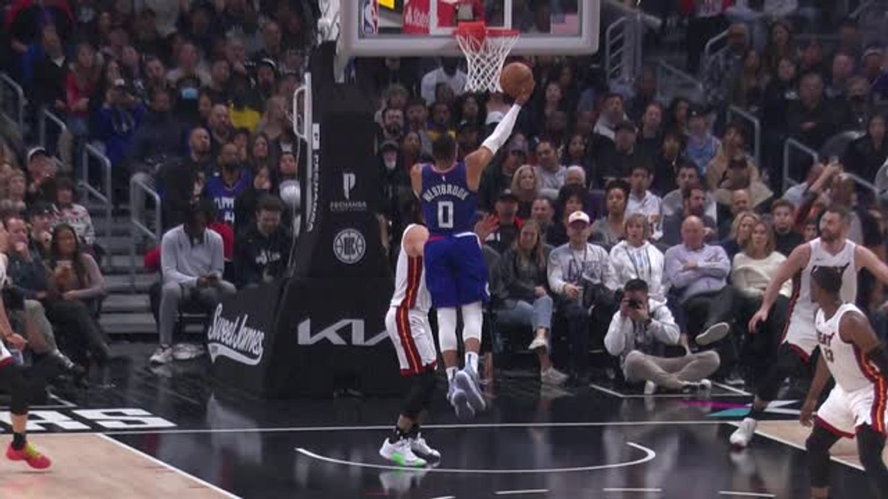 Westbrook dazzles with flashy finish