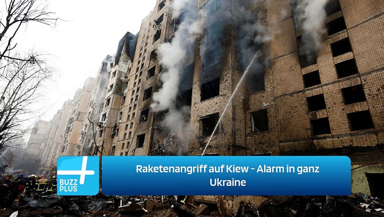 Raketenangriff auf Kiew - Alarm in ganz Ukraine