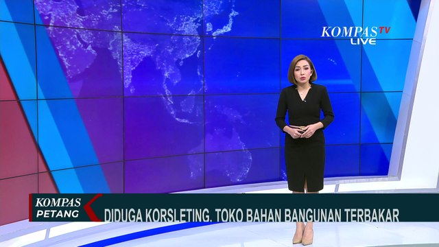 Diduga Korsleting Listrik, Toko Bahan Bangunan di Kramat Jati Jaktim Ludes Terbakar