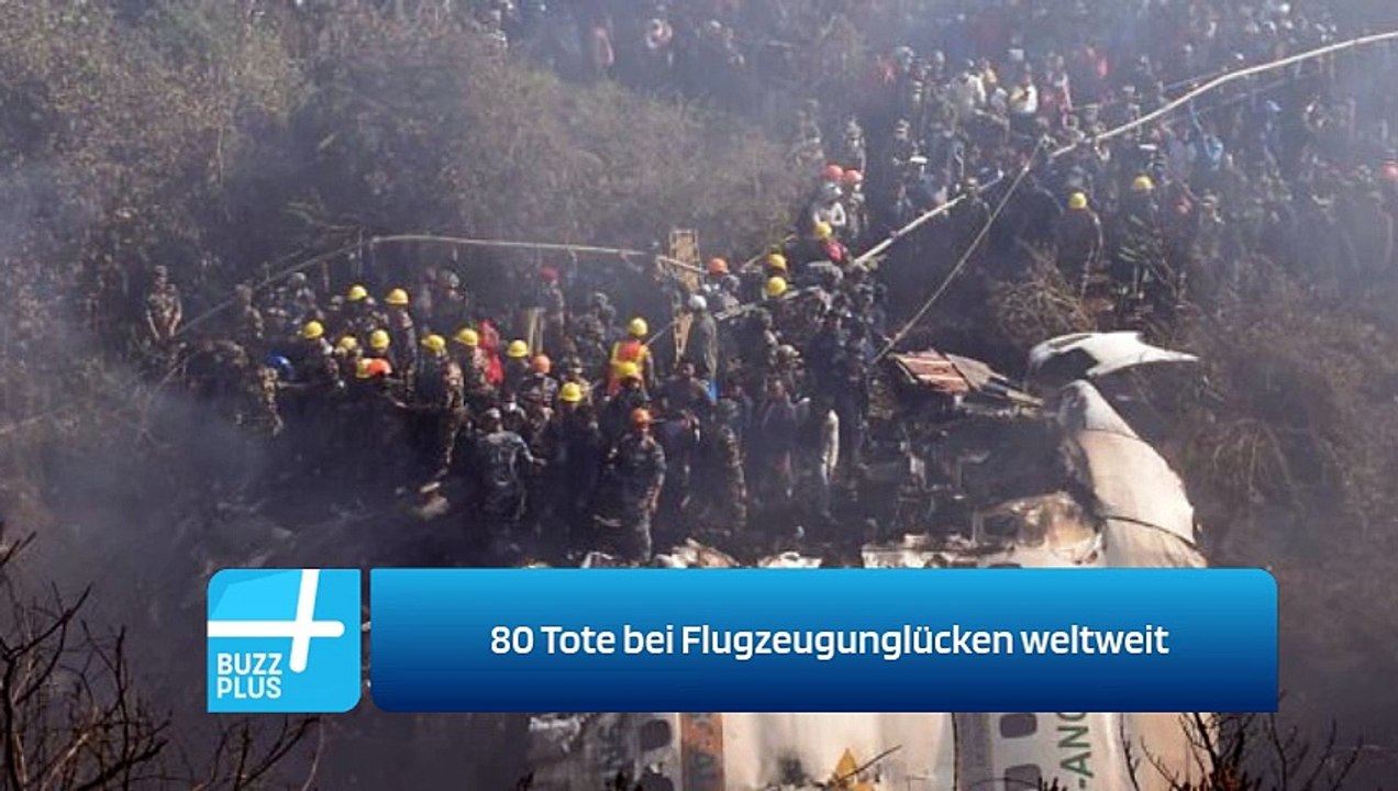 80 Tote bei Flugzeugunglücken weltweit