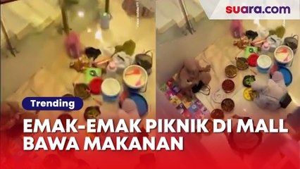 Emak-emak Piknik di Mall Bawa Makanan dari Rumah sampai Gelar Tikar, Tuai Pro Kontra