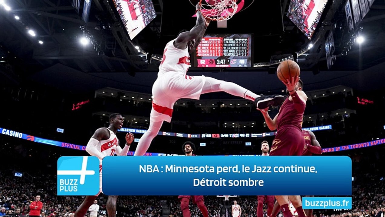NBA : Minnesota perd, le Jazz continue, Détroit sombre