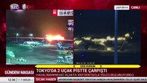 Tokyo'da 2 uçak çarpıştı