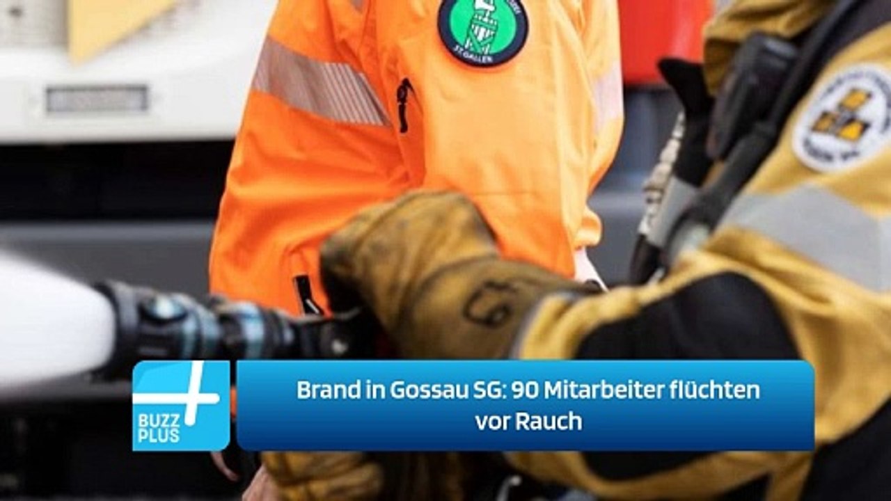 Brand in Gossau SG: 90 Mitarbeiter flüchten vor Rauch
